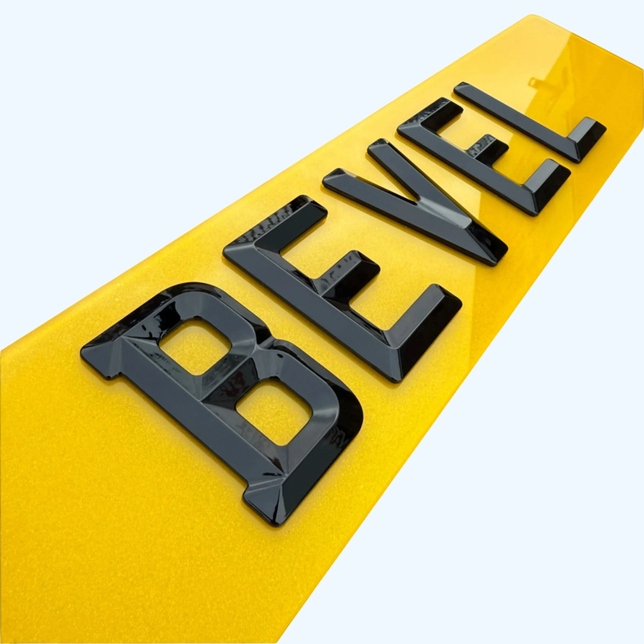 4D Bevel/ Retro Number Plates