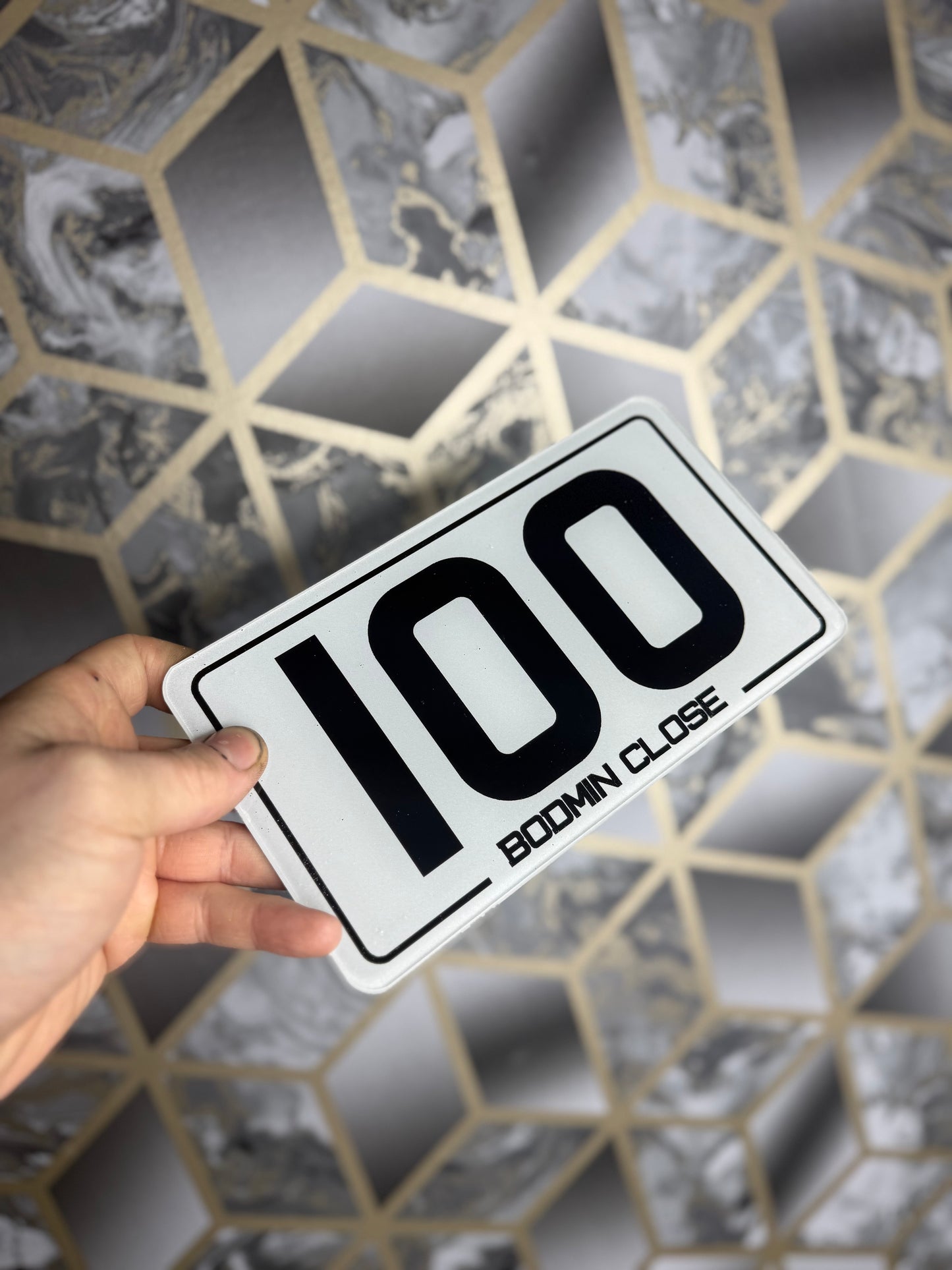 Number Plate Style House/ Door plaque