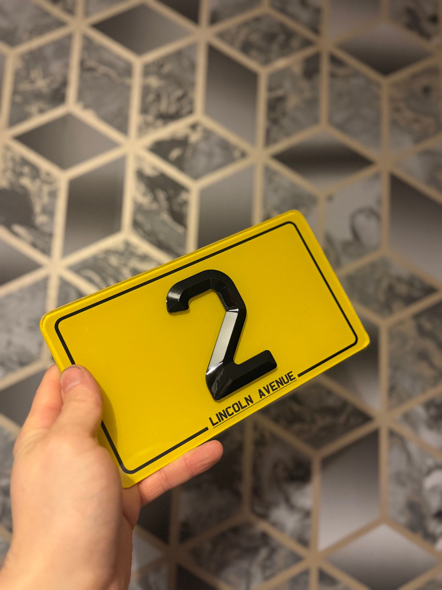 Number Plate Style House/ Door plaque