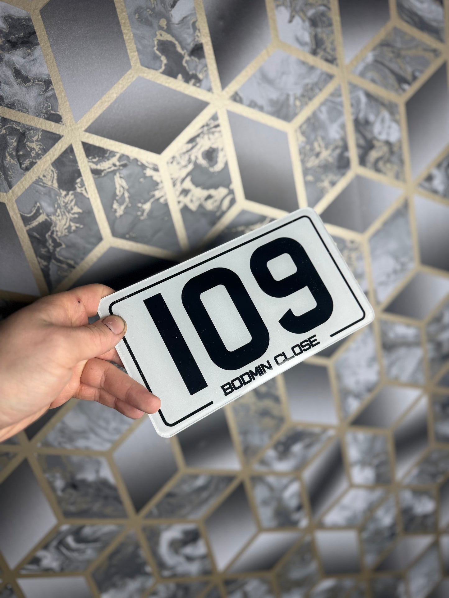 Number Plate Style House/ Door plaque