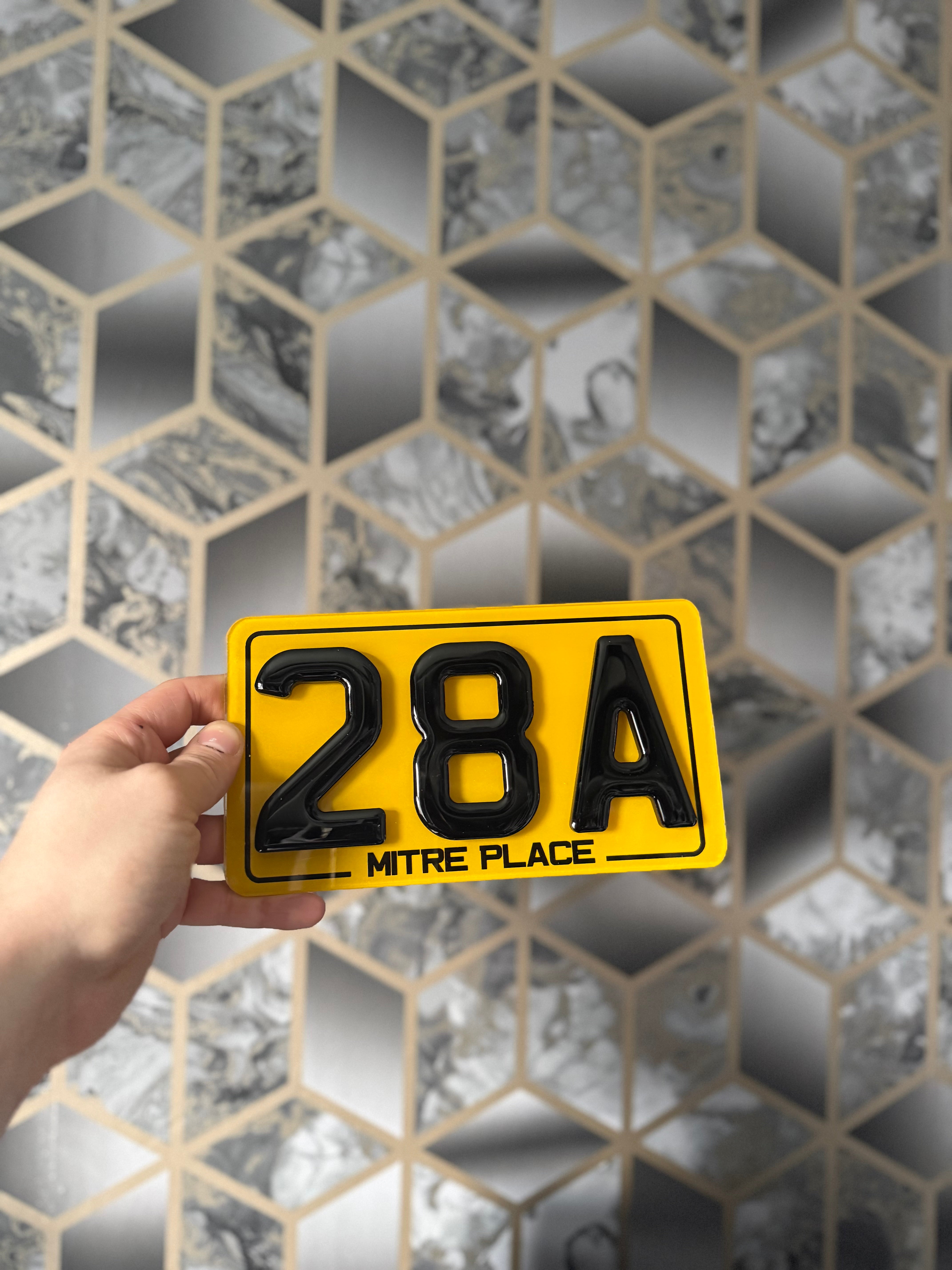 Number Plate Style House/ Door plaque – Get Well Plated