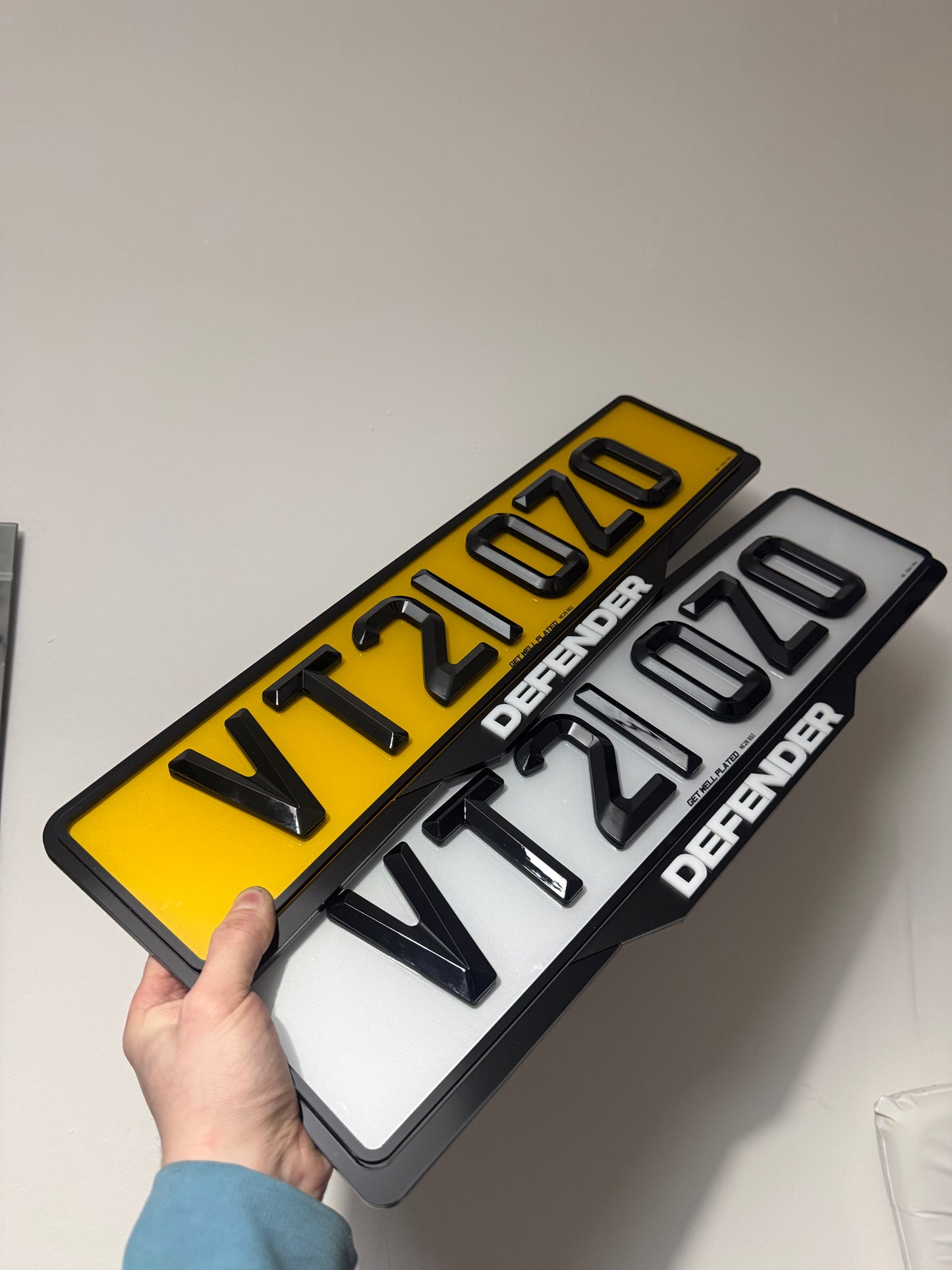 Ultimate Custom Number Plate + Luxury Number Plate Surround / Holder Set