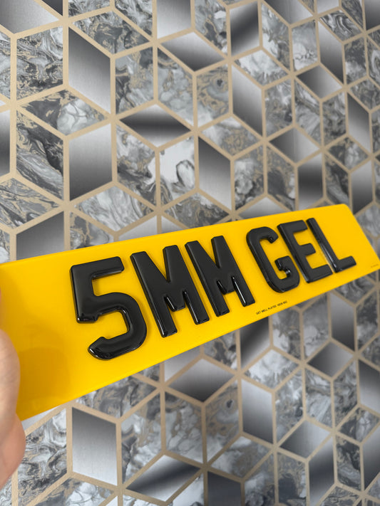 4D 5MM GEL Show Plates - Not For Road Use