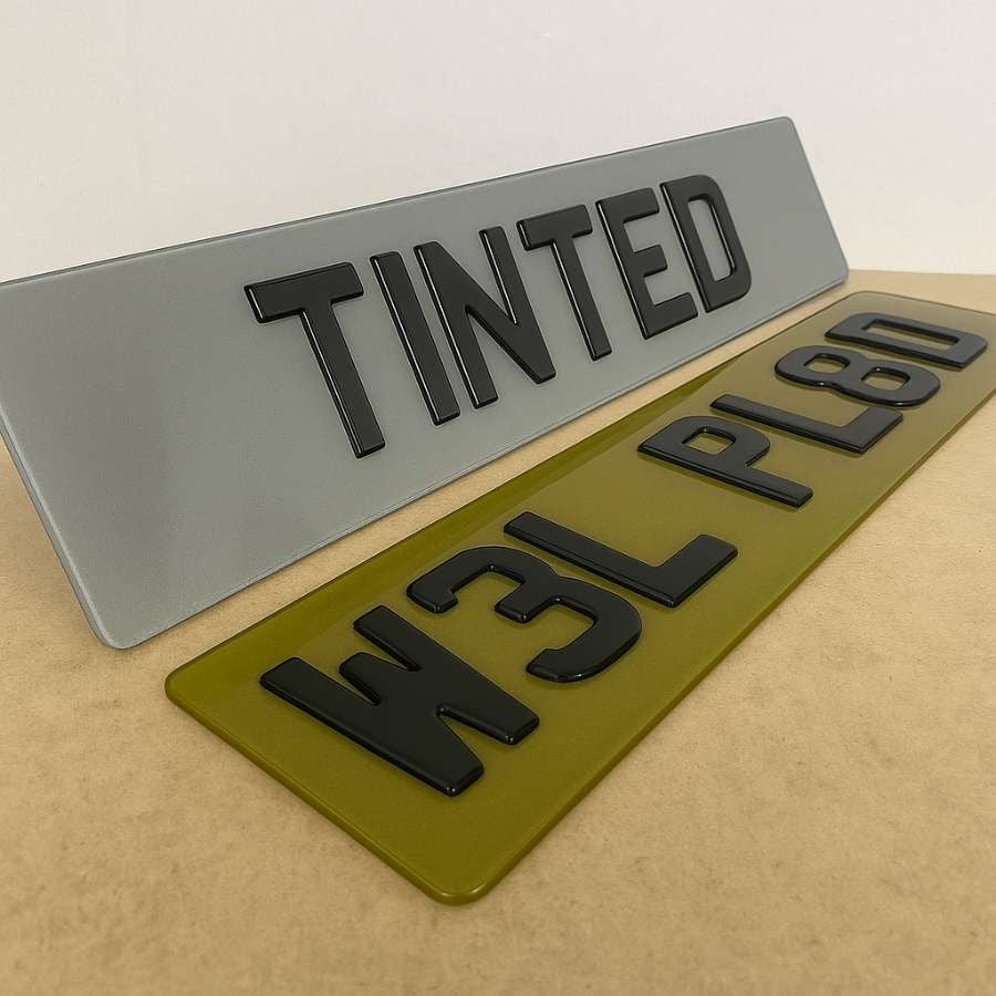 TINTED PLATES (NOT FOR ROAD USE)